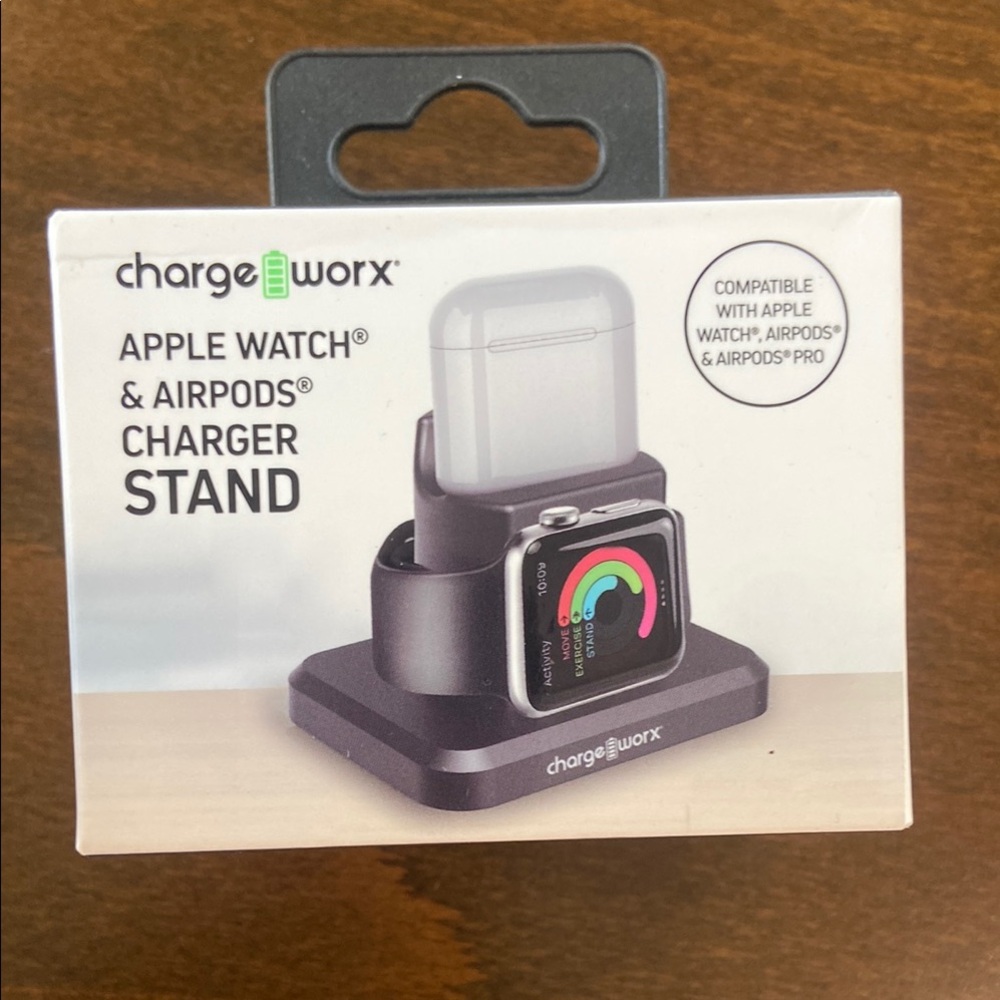 Chargeworx Apple Watch & AirPods Charger Stand NWT